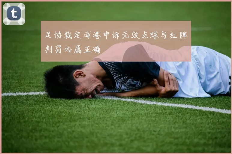足协裁定海港申诉无效点球与红牌判罚均属正确